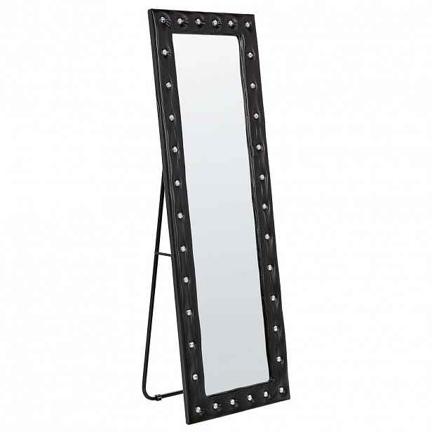 Beliani STOJACÍ ZRCADLO z Umělá kůže 50/150 cm Černé Ansouis