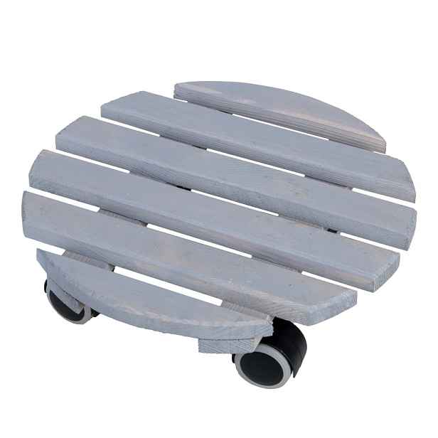Dřevěný pojízdný podstavec pod květináč ø 29 cm (výška 8 cm) Indoor – Esschert Design
