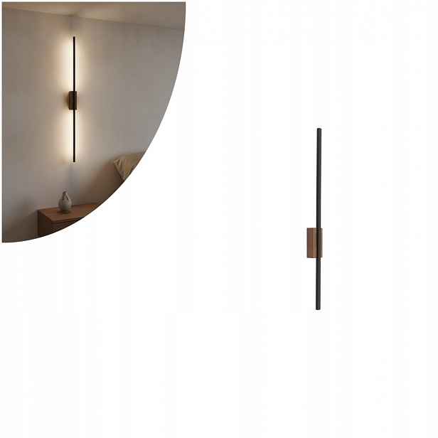 Led nástěnné svítidlo 30W Flash Black Wood 6625 Tk Lighting