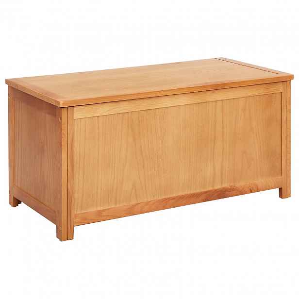 vidaXL Úložná krabice 90 x 45 x 45 cm Masivní dubové dřevo