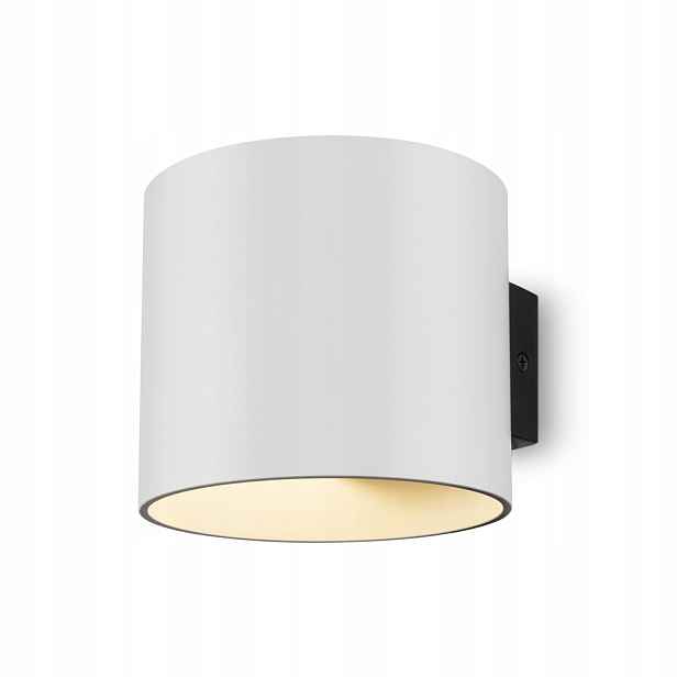 Nástěnná lampa kulatý bílá, horní a dolní část, moderní, do obývacího pokoje Maytoni