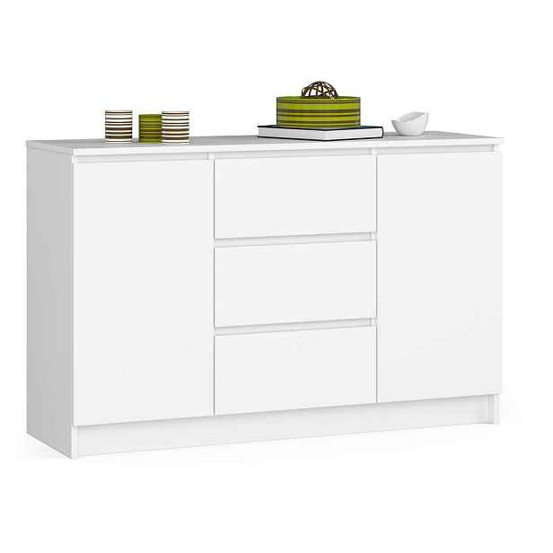 Ak furniture Komoda 120 cm K016 bílá