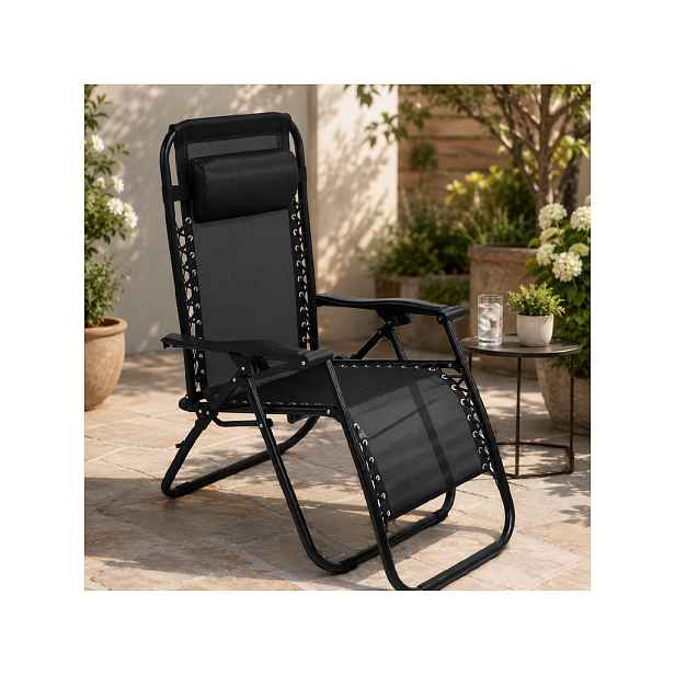 Skládací křeslo BestBerg BBGF-CH8 / 2 ks / 108 x 64,5 x 93 cm / šedá