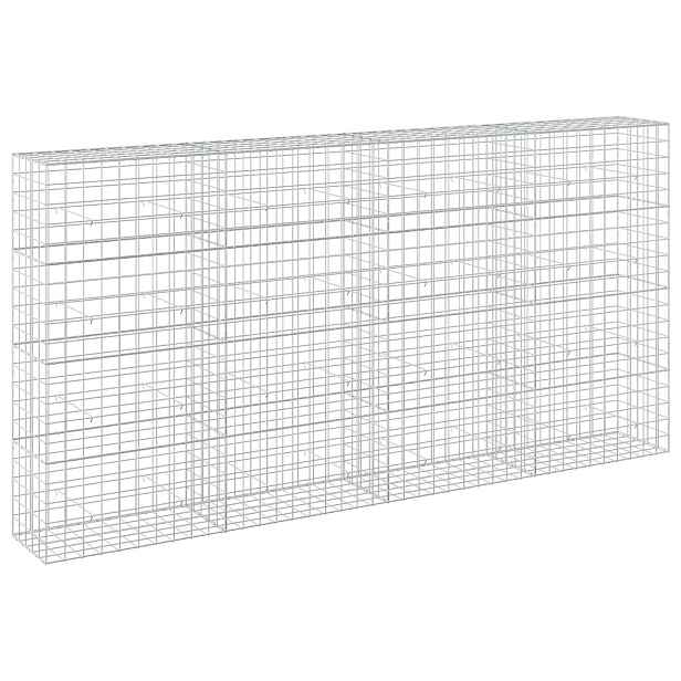 vidaXL Gabion s drátem 5 mm a síťkou 10x10 cm 400x50x200 cm