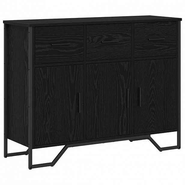 vidaXL Servírovací skříň Černý dub 97 x 32,5 x 74,5 cm