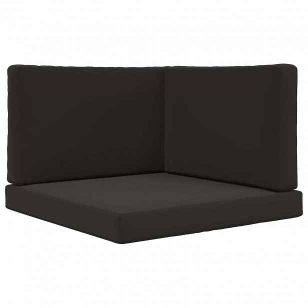 vidaXL Venkovní polštář na pohovku Polyester Černá 80 x 80 cm