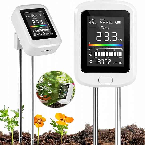 Kyseloměr Půdy Tester Substrátu Ph Země 6V1 Půdní Měřič Vlhkosti