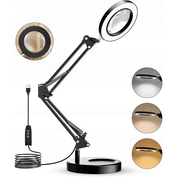 Lupa Hutact s Led lampou – přesnost, pohodlné osvětlení pro práci s detaily