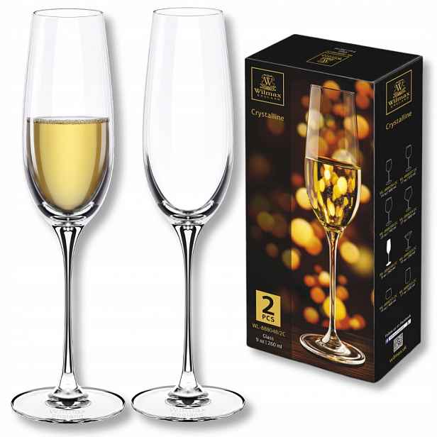 Skleničky na šampaňské Wilmax 260 ml, sada 2 kusů
