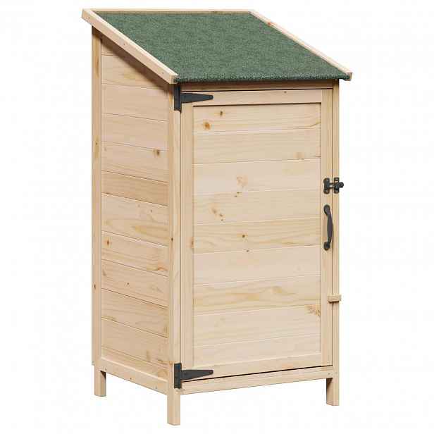 vidaXL Zahradní shed Přírodní 59 x 56 x 113,5 cm Masivní jedlové dřevo