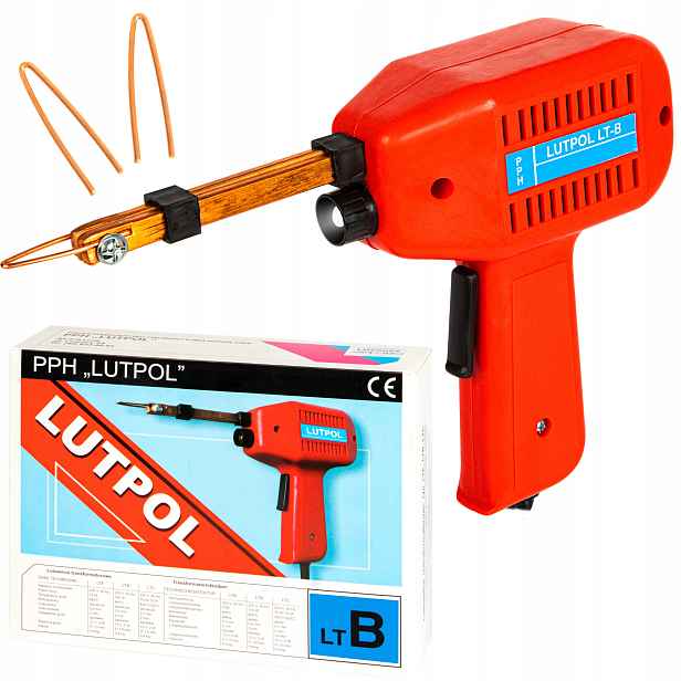 Výkonná Transformátorová Pájka Pistolová Lutpol Lt-b 100W 480C S Led Hrotem