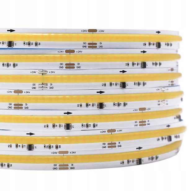 5 m Led pásek Spi Digitální Cob Cct 2700K-6000K 9W 24V WS2811 560LED Highlight