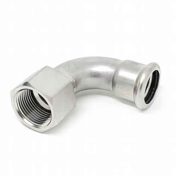 Úhlová spojka 90° Vnitřní Závit 28x3/4" SS316 HydroPress Inox nerezová