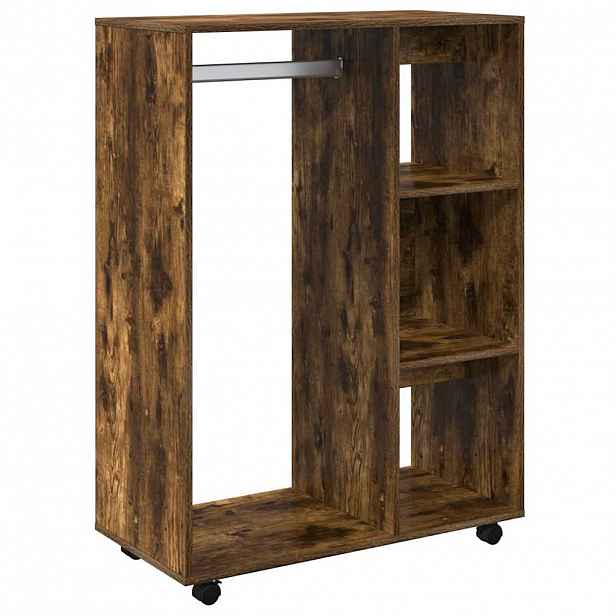 vidaXL Šatní skříň kouřový dub 80 x 40 x 110 cm kompozitní dřevo