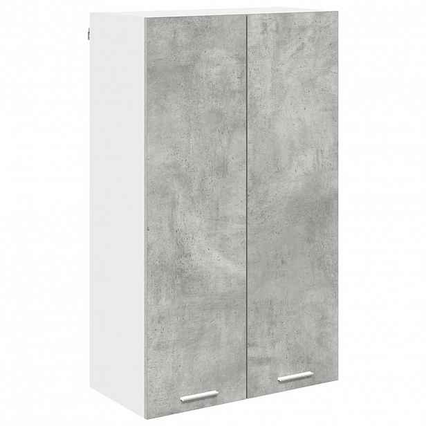 vidaXL Závěsná skříňka Betonově šedá 60 x 31 x 100 cm Kompozitní dřevo