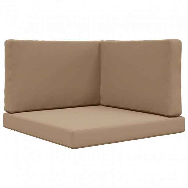 vidaXL Venkovní polštář na pohovku Polyester Taupe 80 x 80 cm
