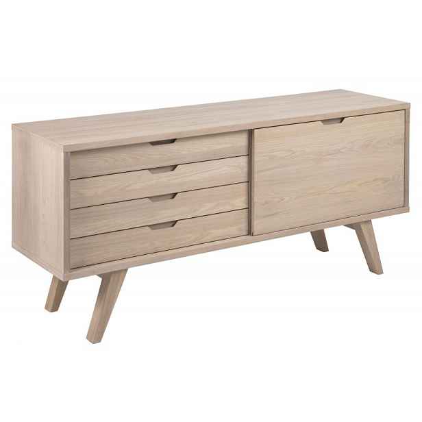 Actona Komoda A-Line 160 cm bělený dub
