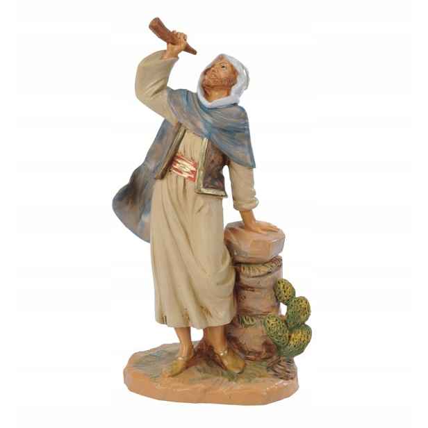 Pastýř s rohem pro figurky o výšce 19 Cm – Originální Figura Firmy Fontanini