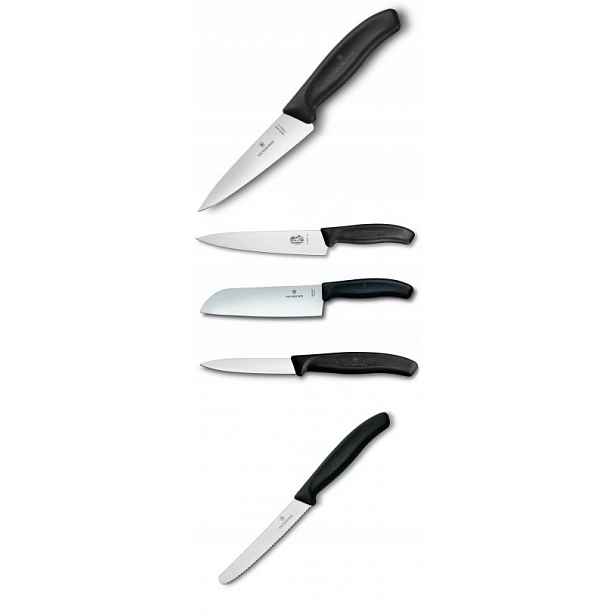 Sada Kuchyňských Nožů Victorinox Swiss Classic 5 ks Santoku na sekání