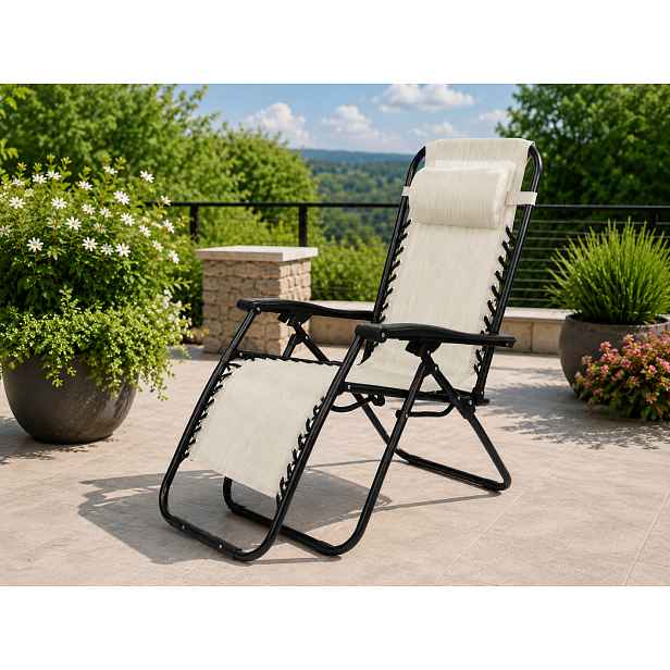 Skládací křeslo BestBerg BBGF-CH8B / 2 ks / 108 x 64,5 x 93 cm / béžová