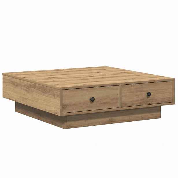 vidaXL Konferenční stolek Artisanový dub 90 x 90 x 28 cm