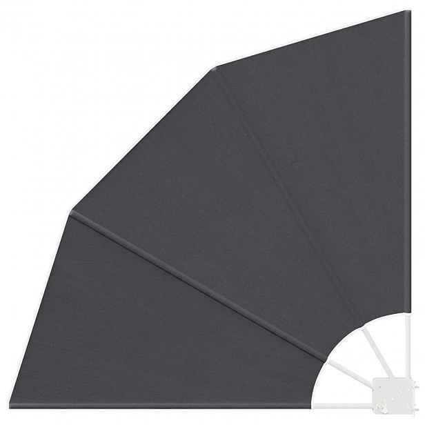 vidaXL Zástěna na balkon 115 x 115 cm Polyester Antracitová