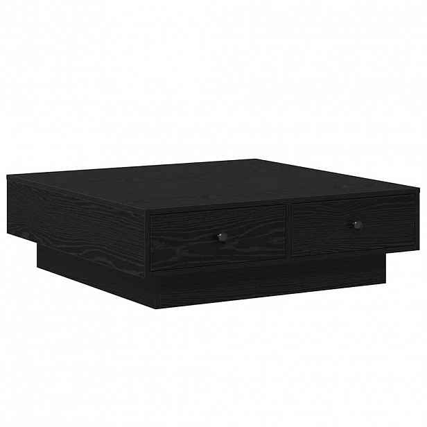 vidaXL Konferenční stolek Černý dub 90 x 90 x 28 cm Kompozitní dřevo