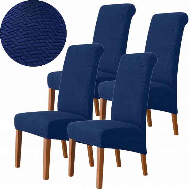 4X Potah Na Židli Žakár Jedle Premium Elastický Salon Oeko-tex