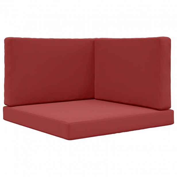 vidaXL Venkovní polštář na pohovku Polyester vínová červená 80 x 80 cm