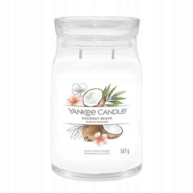 Coconut Beach Yankee Candle Signature velká svíčka se dvěma knoty nové