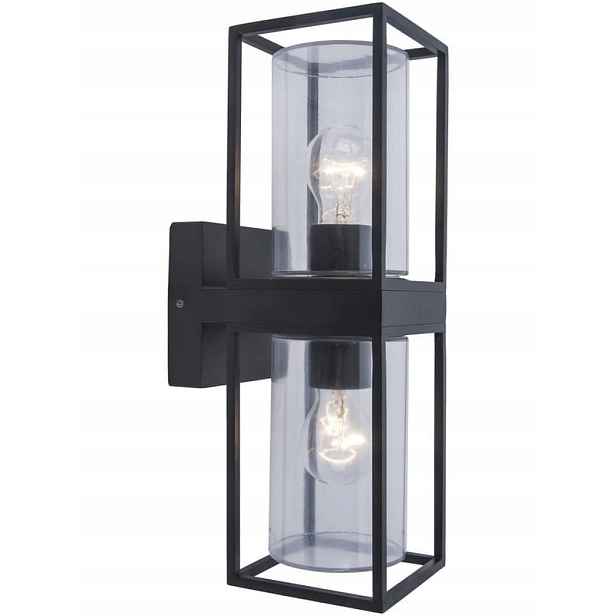 Fasádní lampa venkovní nástěnné Flair černá 40W IP44 Lutec