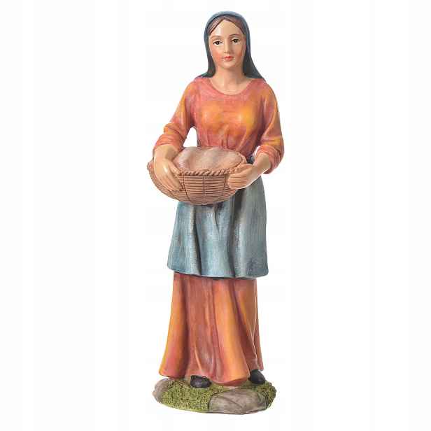 Figurka Do Betléma "hospodyňka S Košíkem" pro figurky o výšce 30 cm