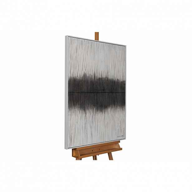 KUNSTLOFT RUČNĚ MALOVANÝ AKRYLOVÝ OBRAZ ŠEDÝ, 75/100 CM