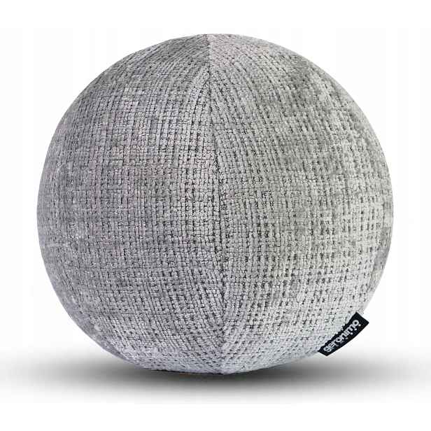 Polštář Dekorativní kulička do obývacího pokoje, měkká, šedá, 30 cm
