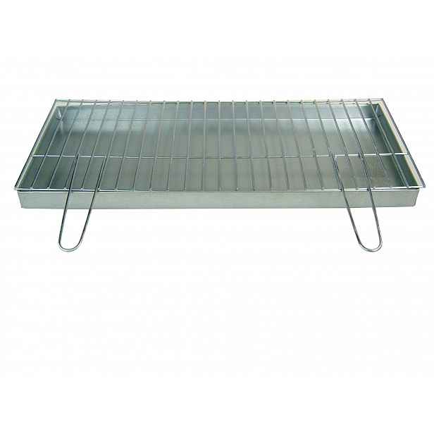 Rošt 70x30 cm, průměr 4 mm popelník – skládací rukojeti