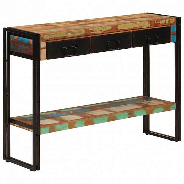 vidaXL Konzolový stolek 110 x 30 x 76 cm masivní recyklované dřevo
