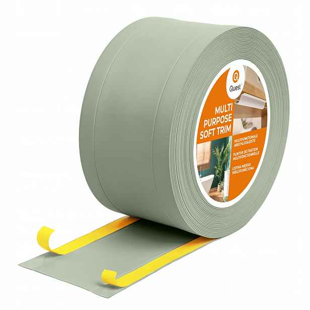 Dokončovací lišta z Pvc 6v1 samolepicí, světle zelená 20 m 120 mm, Š