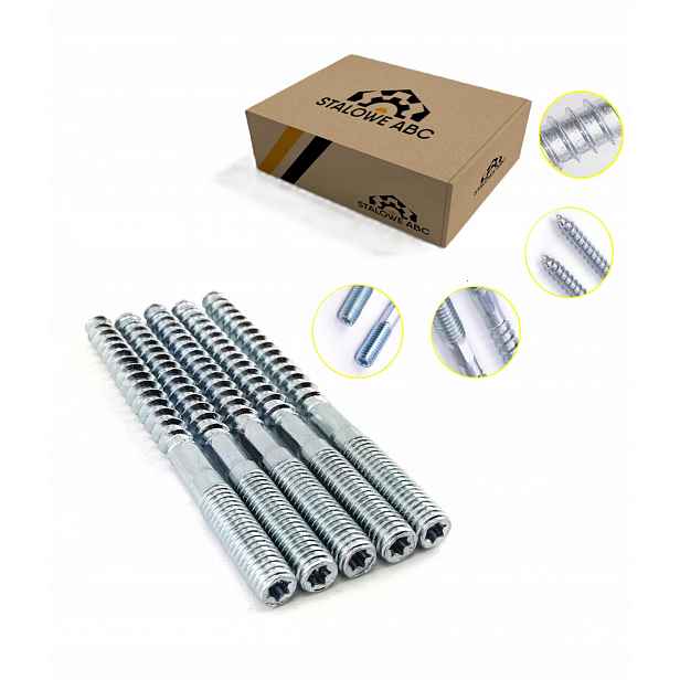 Dvouzávitový závitový kolík M8x140mm Torx Pozink balení 100 ks