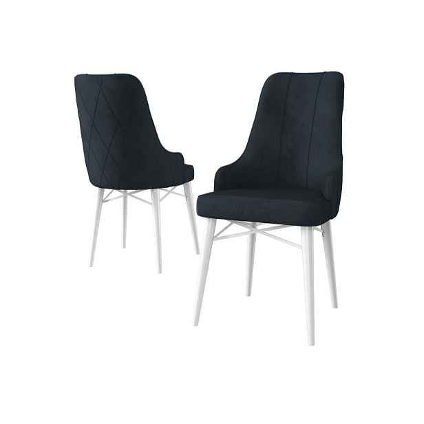 Sada židlí (6 kusů) Neta - Anthracite, White