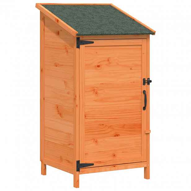vidaXL Zahradní shed Hnědá 59 x 56 x 113,5 cm Masivní jedlové dřevo