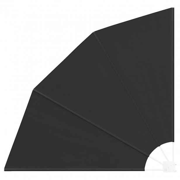 vidaXL Zástěna na balkon 140 x 140 cm Polyester Černá
