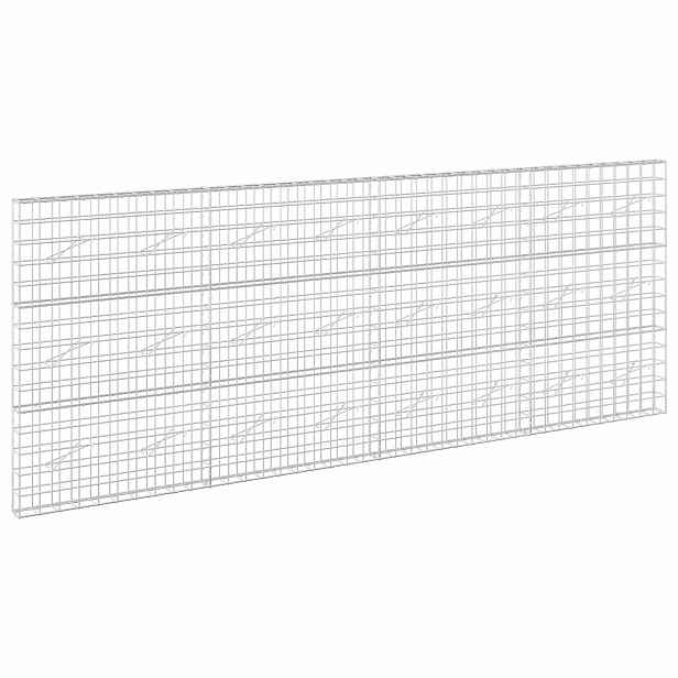 vidaXL Gabion s drátem 5 mm a síťkou 10x10 cm 400x10x150 cm