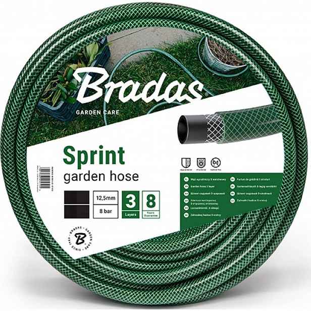 Zahradní hadice BRADAS SPRINT 1/2", 30m, neprůhledná zelená MA715770