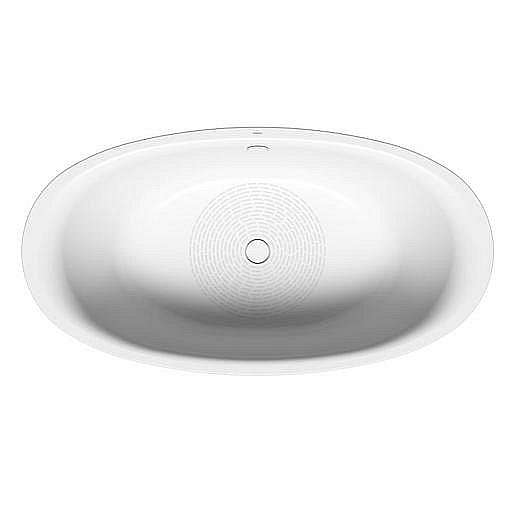 Oválná vana Kaldewei Ellipso Duo Oval 190x100 cm smaltovaná ocel Antislip alpská bílá 286230000001