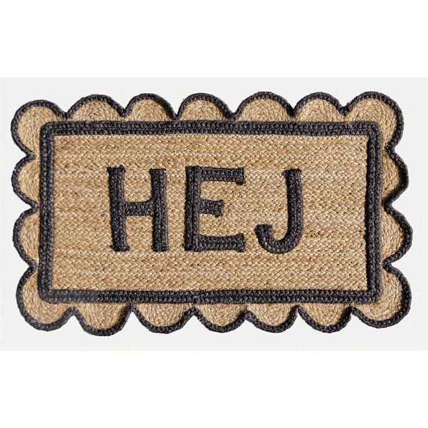 Ručně vázaná rohožka Hola SM 03 Natural, 50x80, béžová, chodba / předsíň, Diamond Carpets India