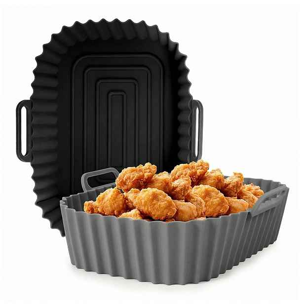 GourmetMaxx Silikonová vložka do horkovzdušné fritézy 20×14x5cm, 2 ks, 18893