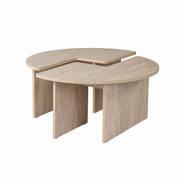 Konferenční stolek Moira Travertine