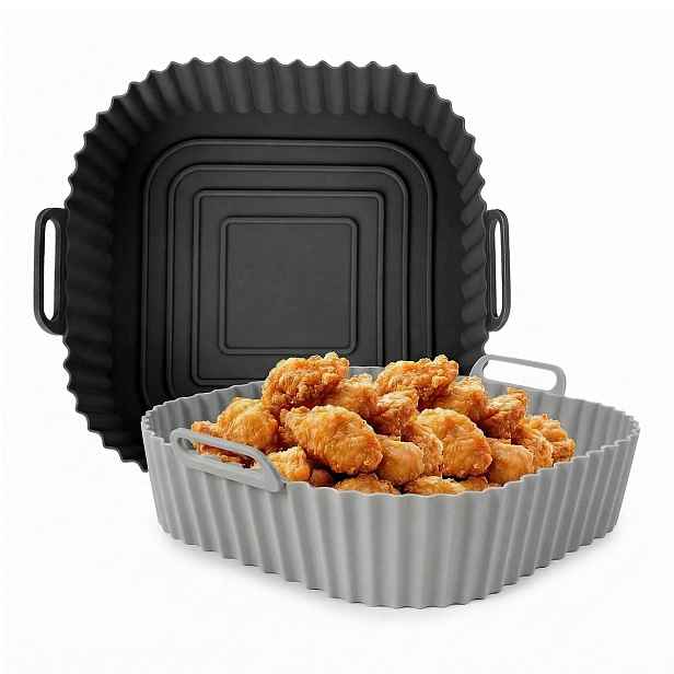 GourmetMaxx Silikonová vložka do horkovzdušné fritézy 20×20x5cm, 2 ks, 18892