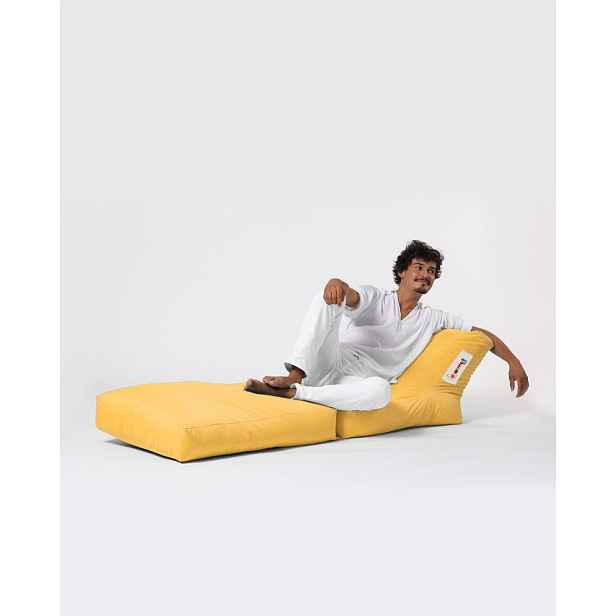 Hanah Home Zahradní sedací vak Siesta Sofa 55/40 cm/ 180/40 cm žlutý