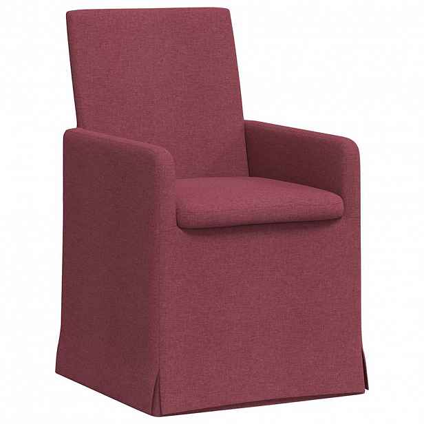 vidaXL Jídelní židle 2 ks Textil vínová červená 57 x 68 x 94 cm